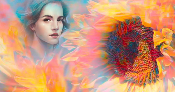  Precioso marco de girasol con  foto. Crea el tuyo!
