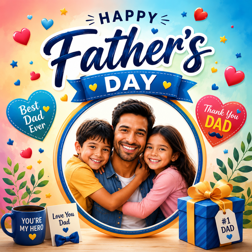 Father's Day Photo Frame 2026