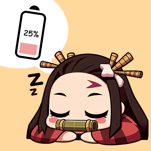 Anime Battery Widget Charging