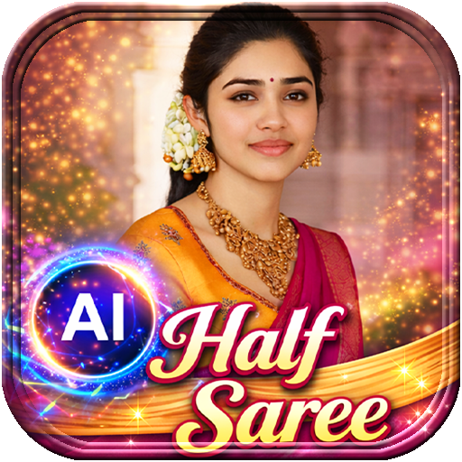 Half Saree Photo Suit &ndash; AI