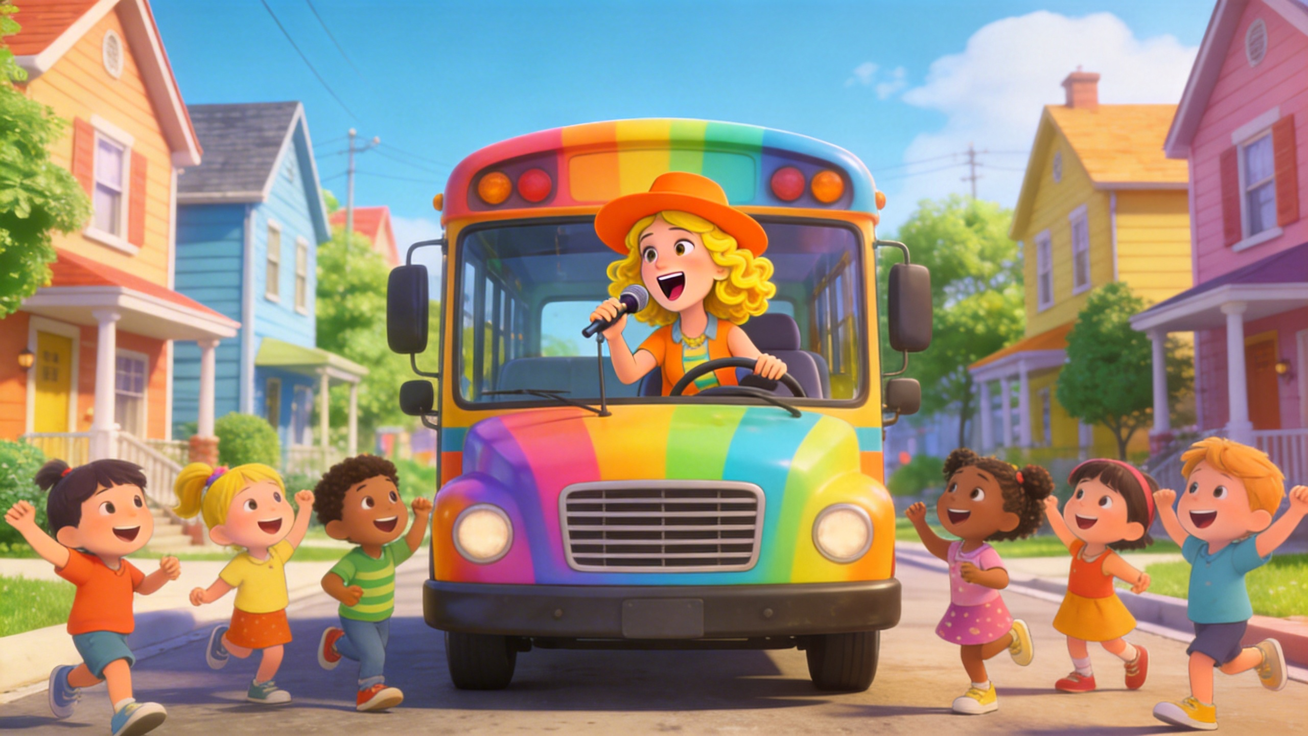 Wheels on the Bus Color Changing Ride