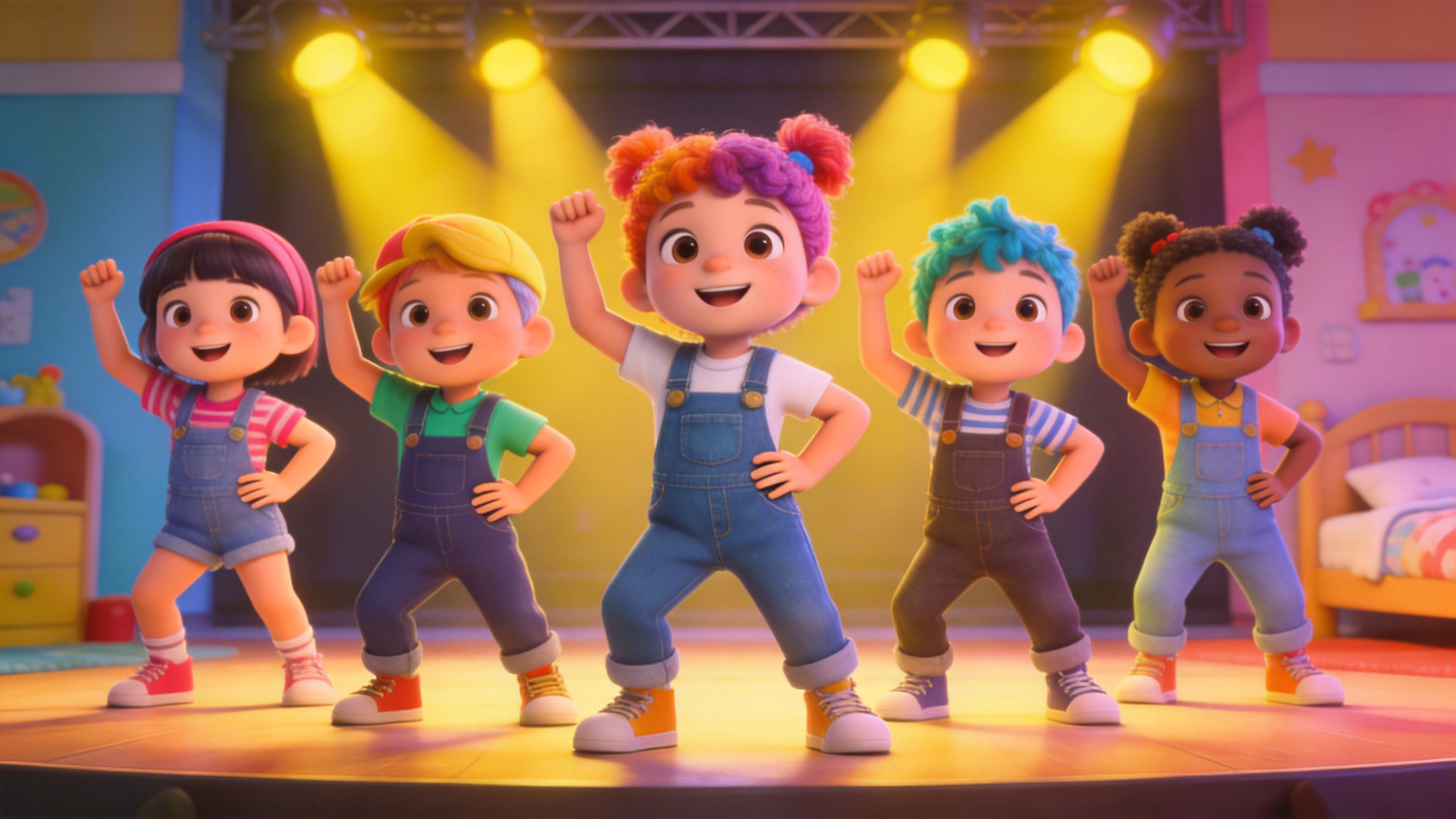 Five Little Monkeys Dance Party