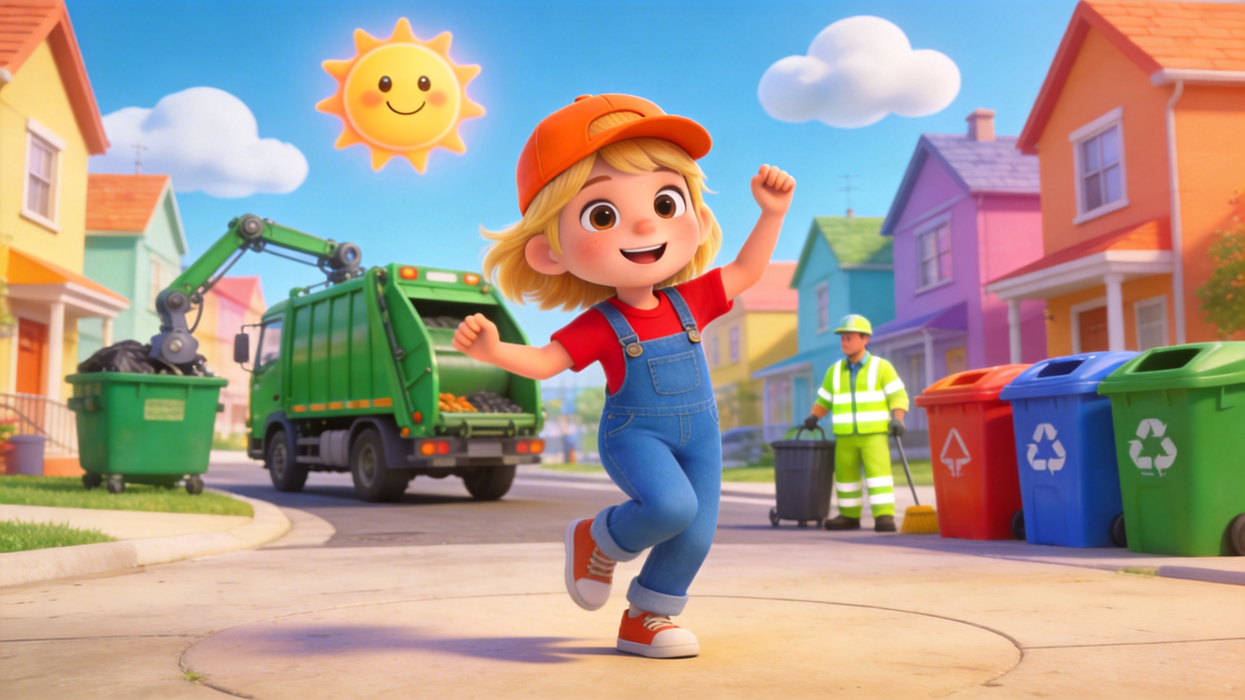 Blippi Teaches Dance with Garbage Truck Song