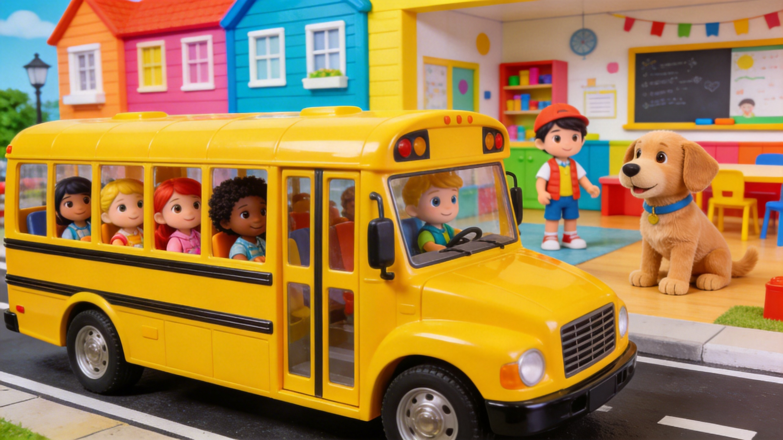 Fun School Bus Adventure with Friends