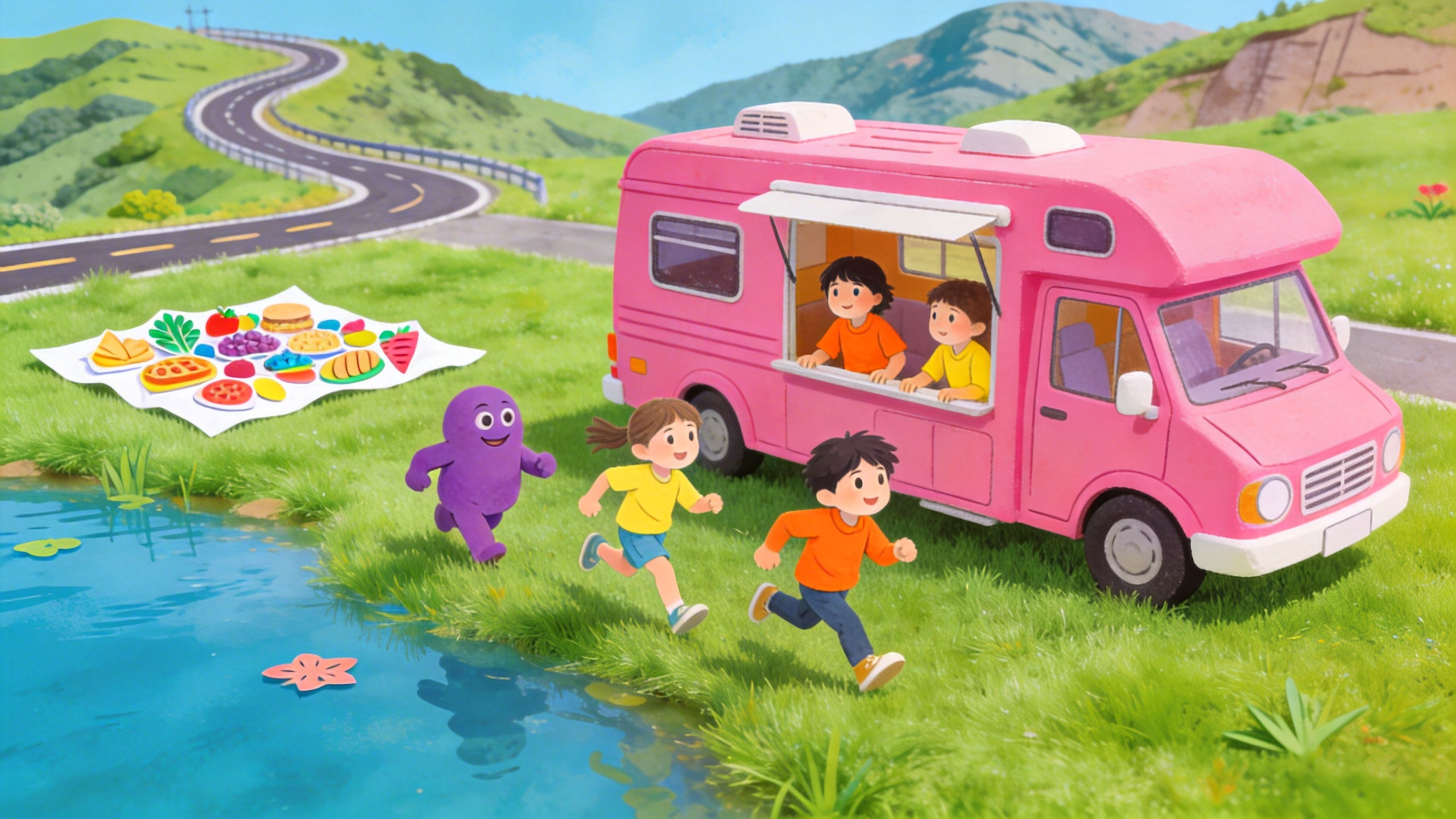 Dianas Barbie Car Camping Adventure