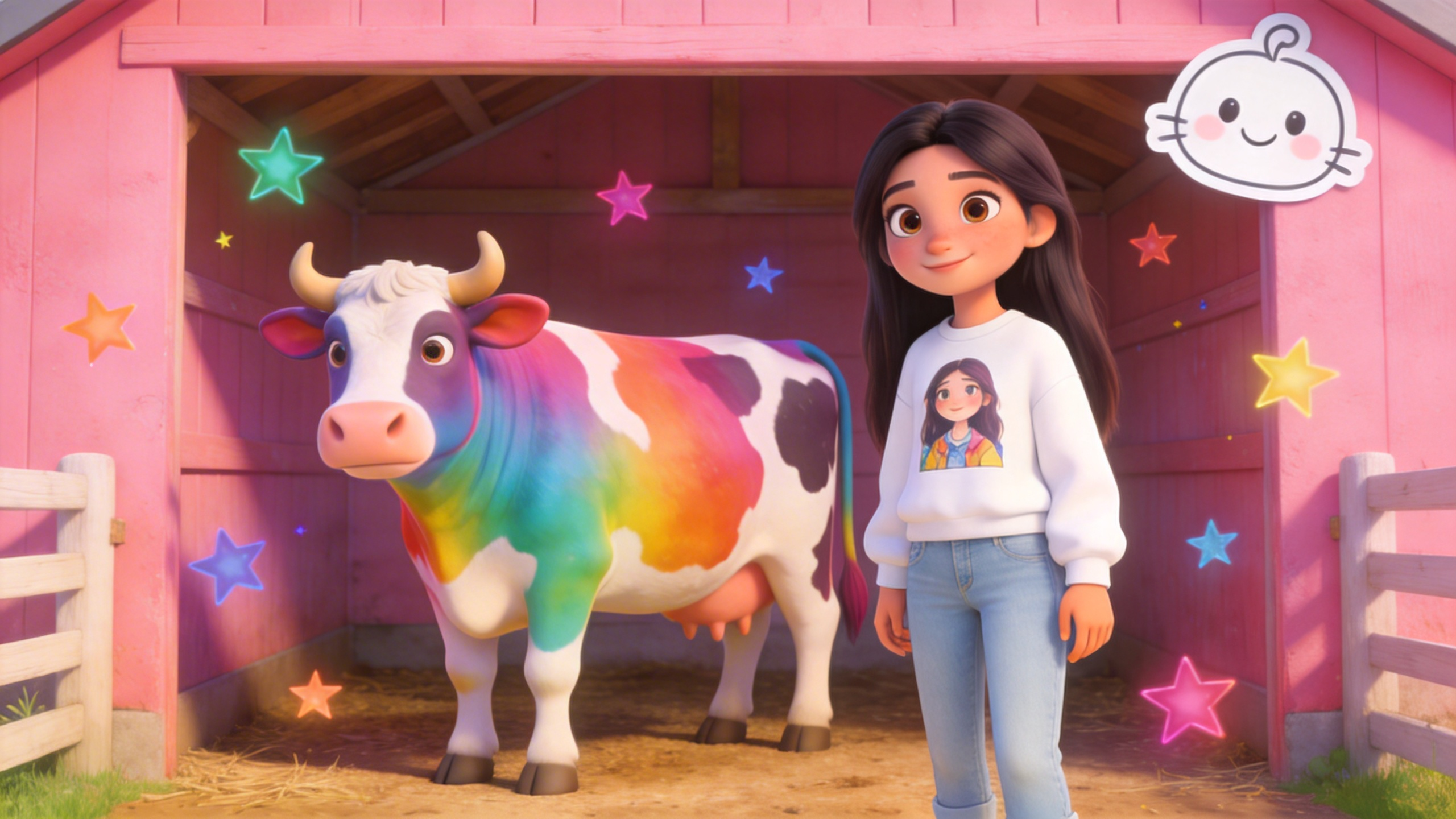 Mooing and Grooving Farm Dance with Cow