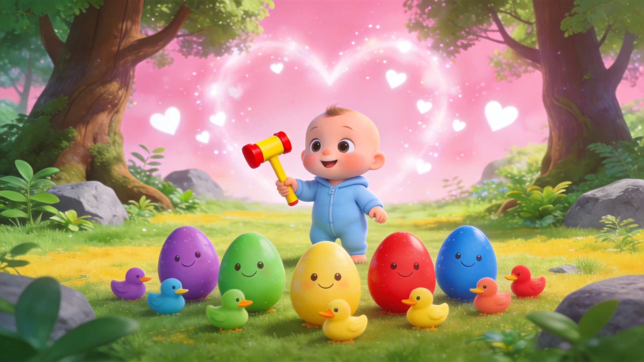 Baby Learns Colors with Five Egg Song