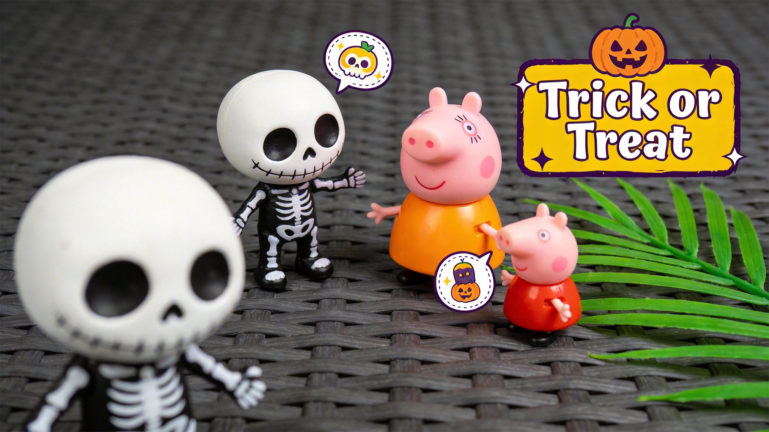 Skeletons Meet Peppa Pig Family