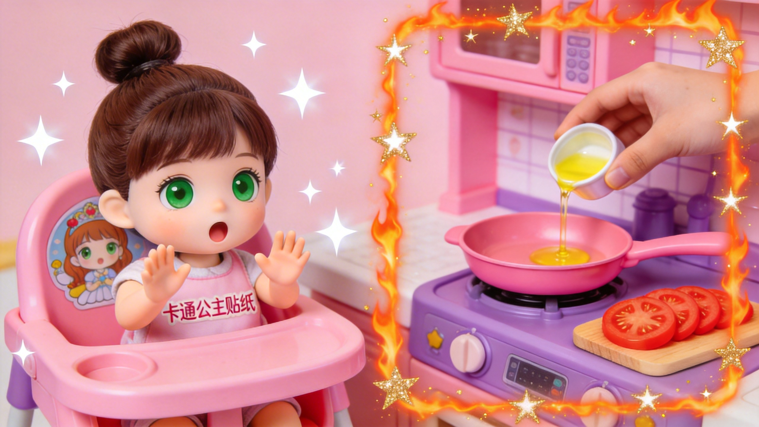 Making Yummy Food for Baby Alive Sara