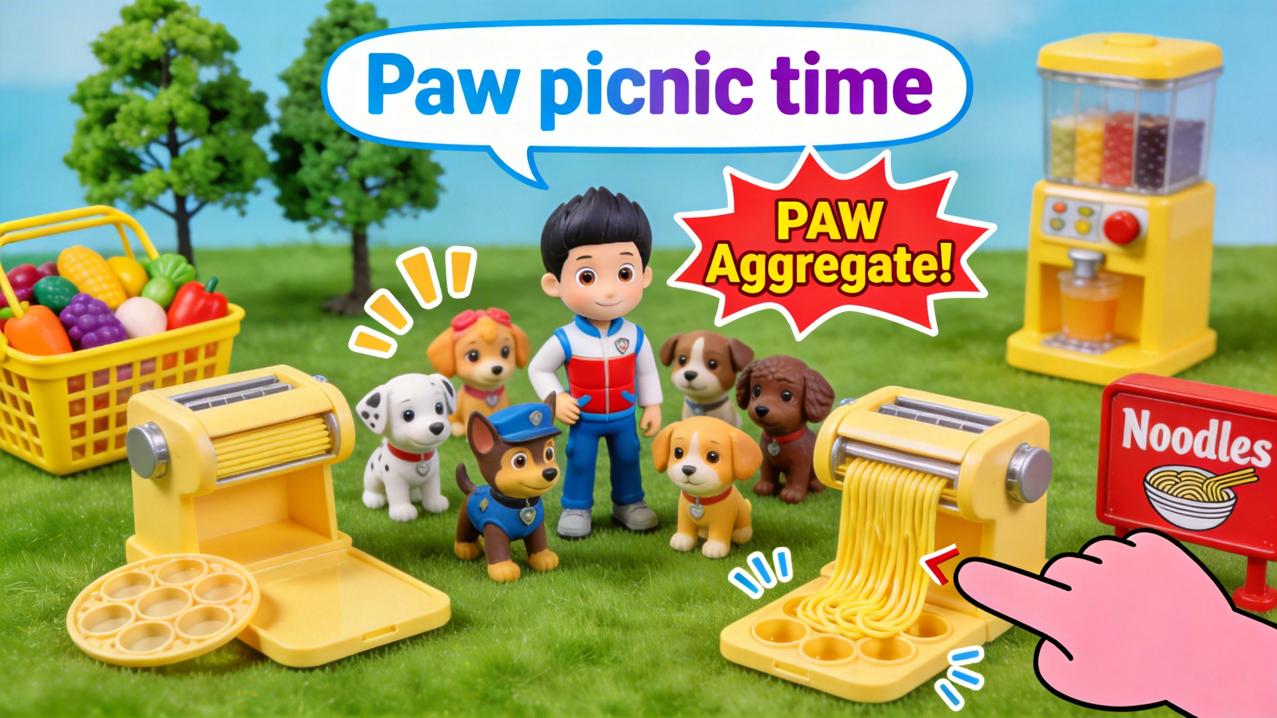 PAW Patrol Picnic with Fruit Dumplings