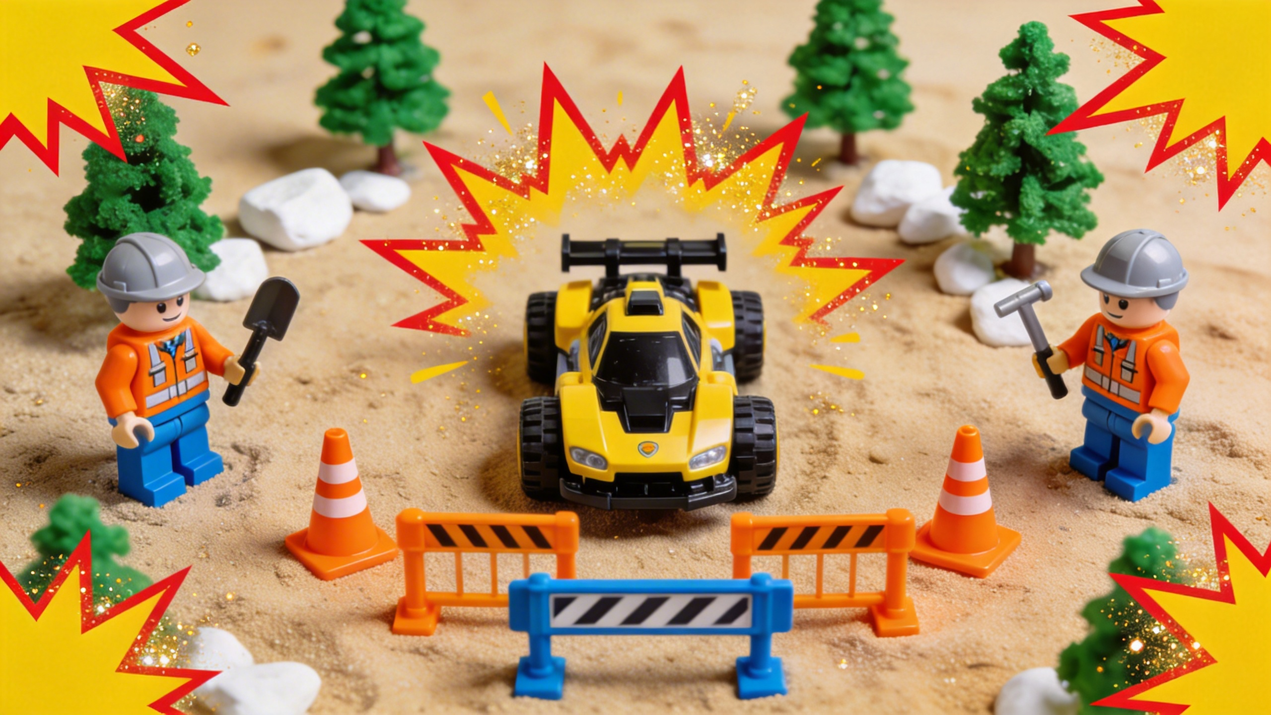 Construction Rescue Vehicles in Stop Motion
