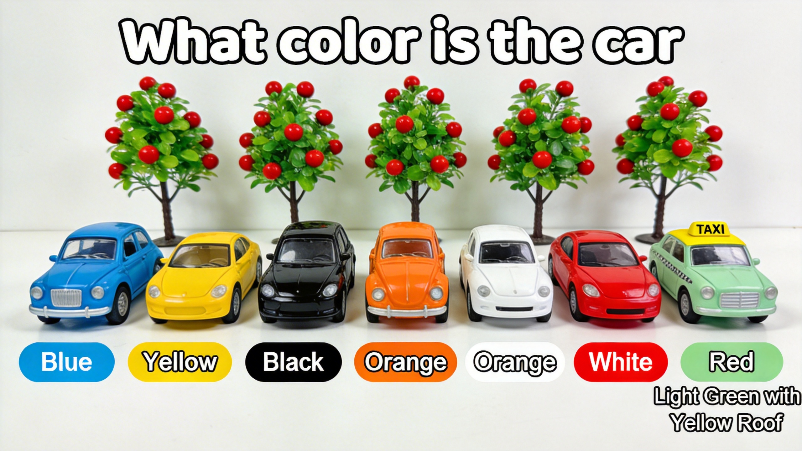 Learn Colors with Toy Cars